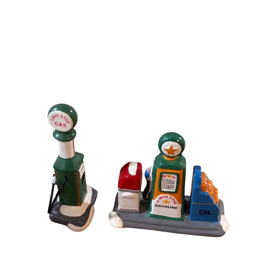 Department 56 Snow Village North Star Gasoline Pump Station Figurine Accessory